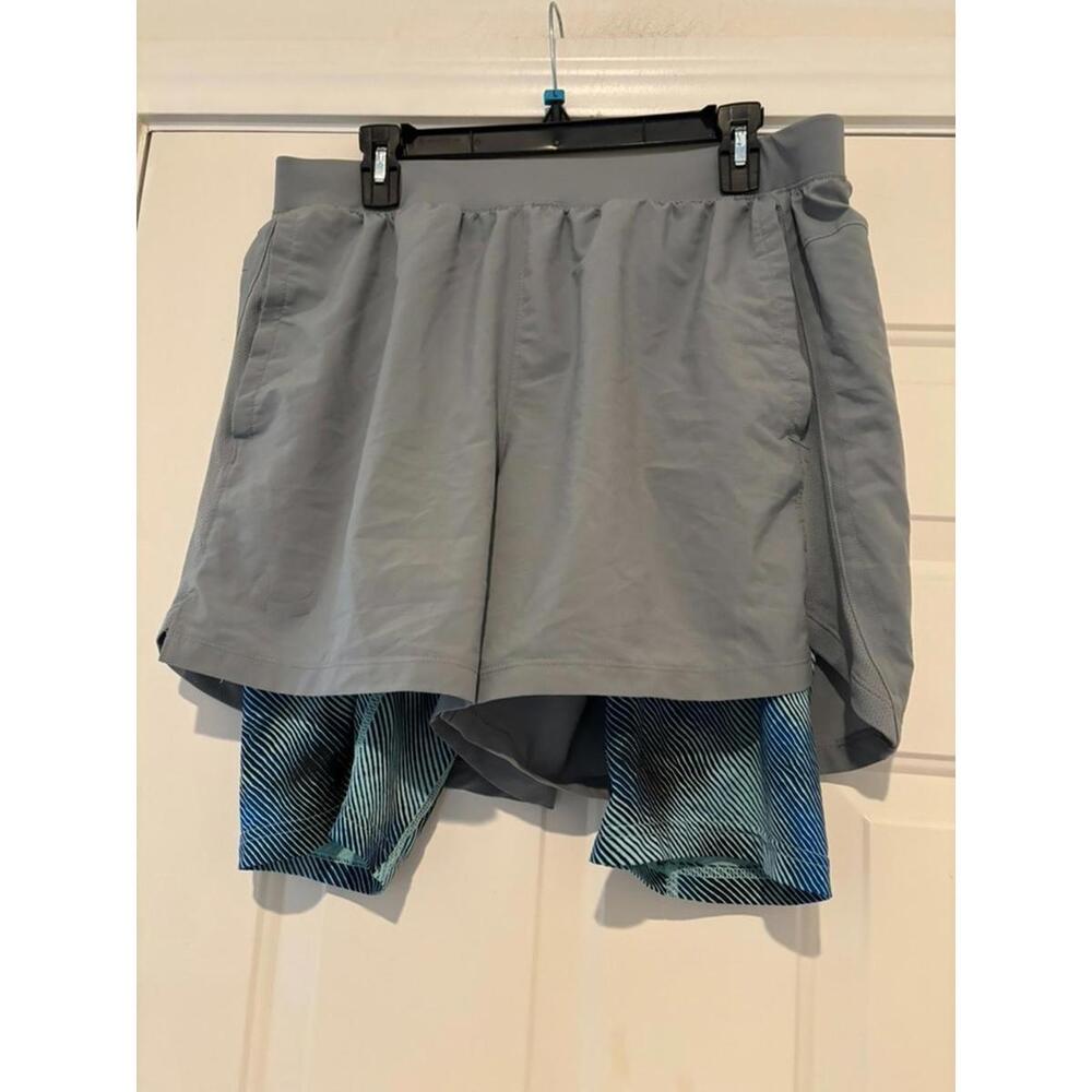 Womens Hurley XL‎ grey and blue athletic shorts #540